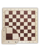 Inlaid wooden chessboard 50 mm (mahogany/maple) - light
