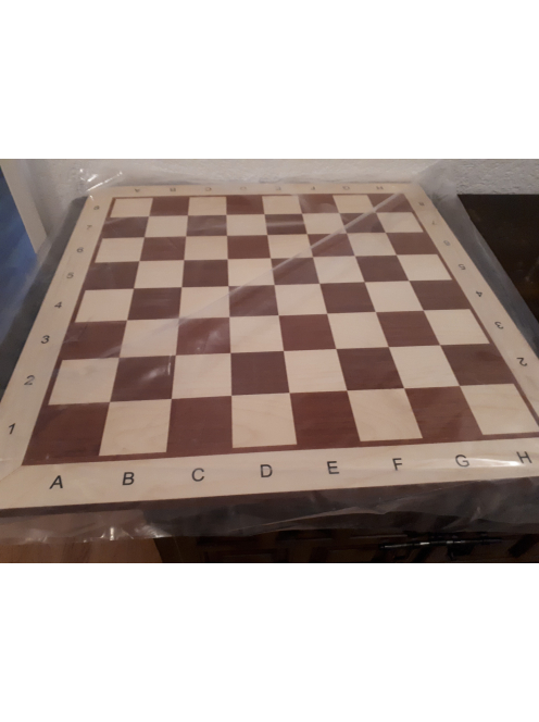 Inlaid wooden chessboard 50 mm (mahogany/maple) - light