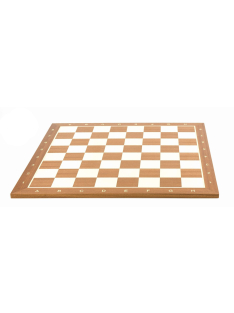 Inlaid wooden chessboard 57 mm (mahogany/maple) - dark