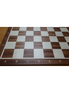 Inlaid wooden chessboard 57 mm (mahogany/maple) - dark