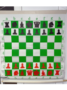 Roll-up magnetic demonstration chessboard