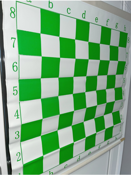 Roll-up magnetic demonstration chessboard