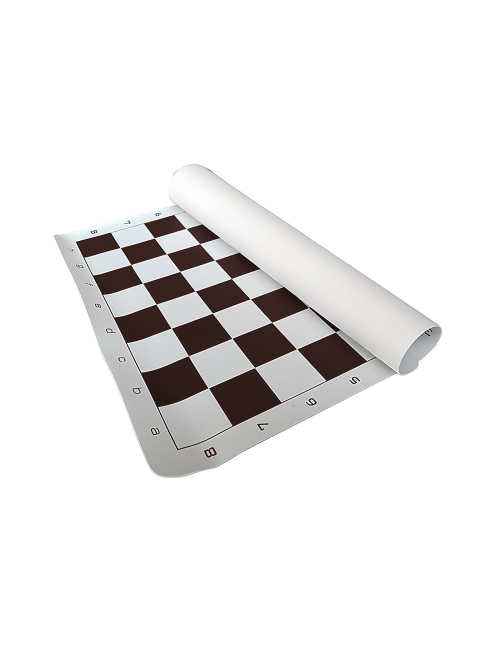 AMSTERDAM Set - Plastic Chess Pieces 95mm + Vinyl Chessboard 55mm