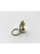 ROOK - Gold-colored metal keychain