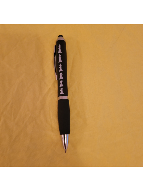 Ballpoint pen with chess motifs - Black color